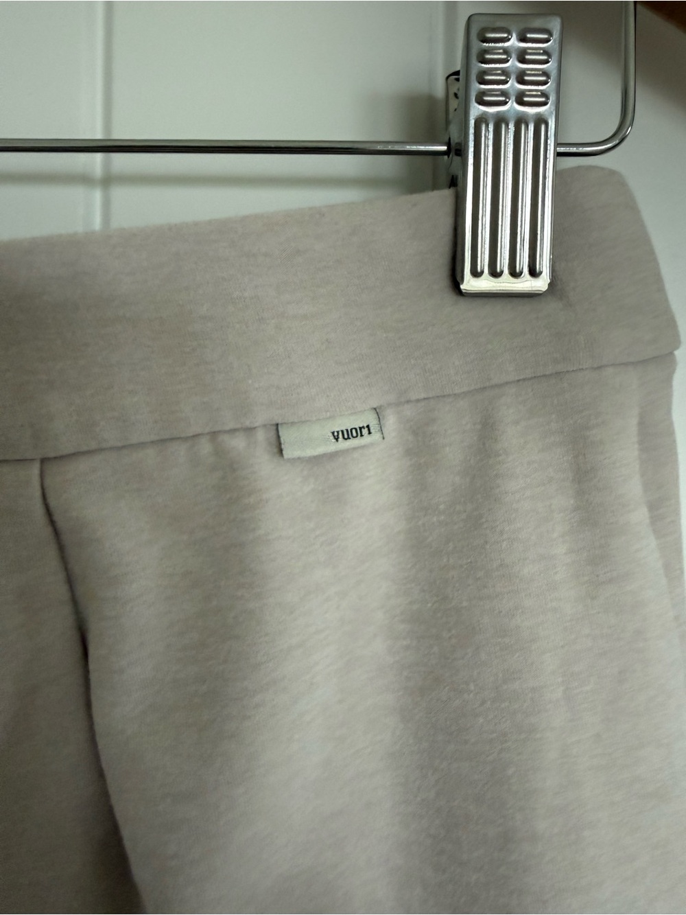 Vuori Elevation Trouser Ecru Heather Wide Leg High Rise Travel Work Pants Size M - Picture 6 of 9